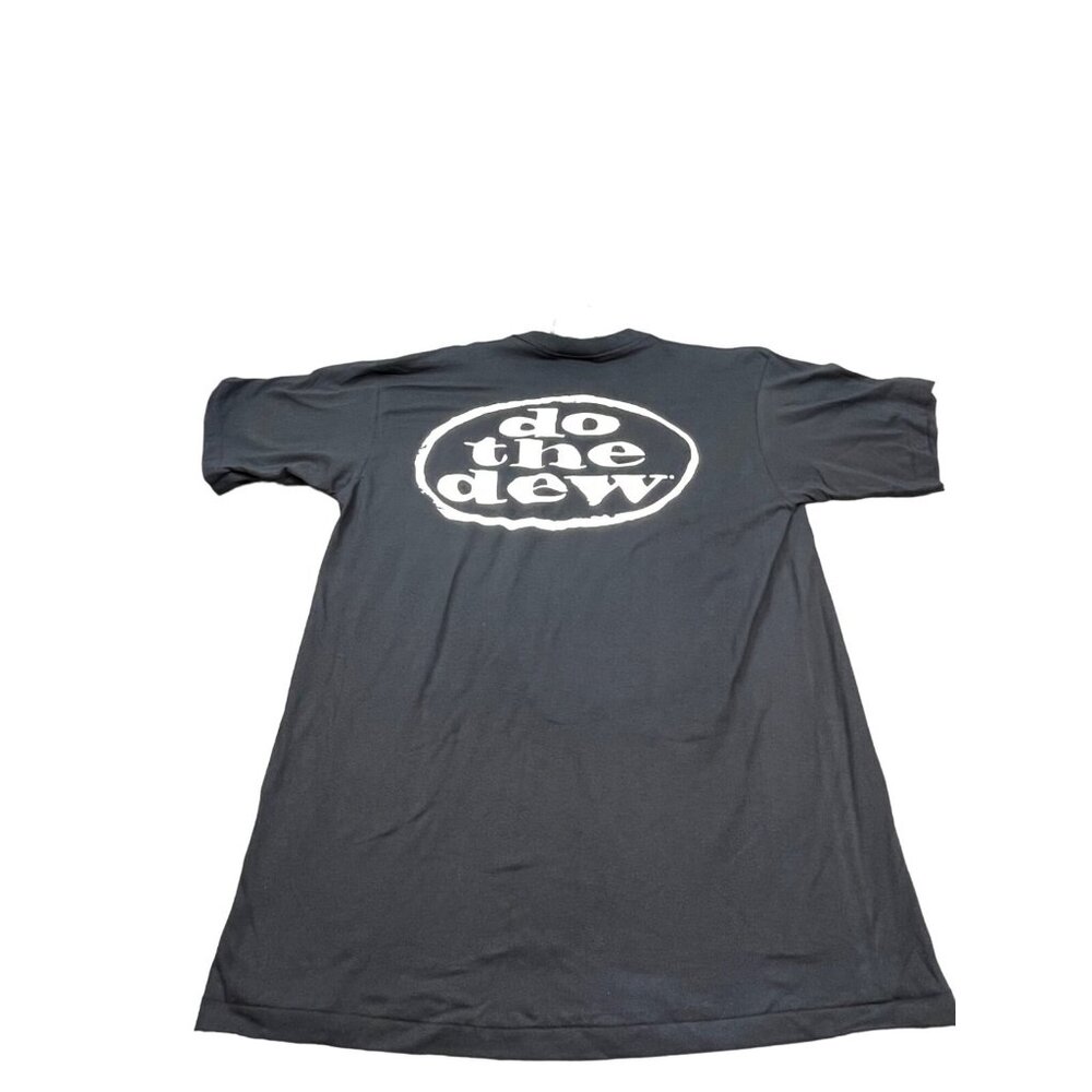 Vintage Mountain Dew Shirt Men XL Black Do The Dew Promo Tee Made USA NOS Pepsi